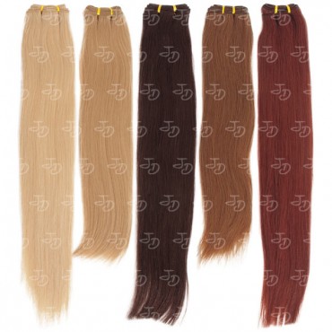 Weft straight hair extensions