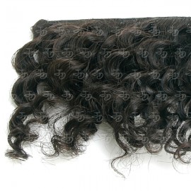 Weft super curly hair extensions